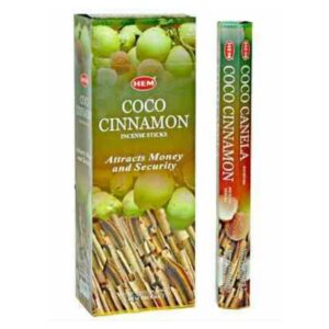 Coco Cinnamon Box of 6 tube 120 Incense sticks HEM