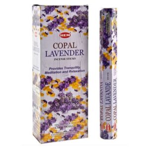 Copal Lavender Box of 6 tube 120 Incense sticks HEM