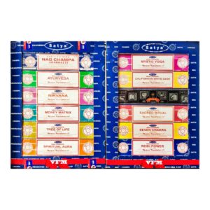 Satya vfm 12-in1 Sacred Series-1 Box of 12 tube 180 gram Incense sticks